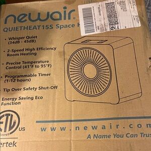 NewAir QuietHeat15S Space Heater - Gray